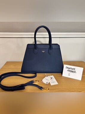 Fable England X Catherine Rowe Blue “Pet Print” Tote